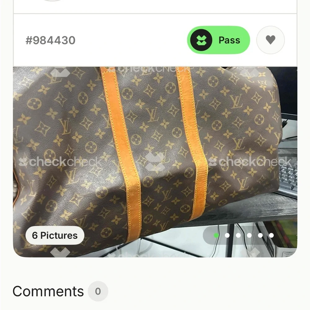 Louis Vuitton Classic Monogram Keep All 55 Duffle Overnight Bag WITH COA! - Picture 3 of 16